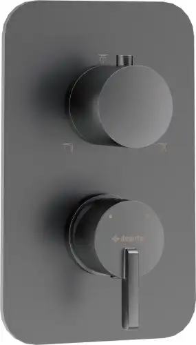 Deante SILIA elemet zewnętrzny baterii podtynkowej z przełącznikiem titanium BXY_DQSM