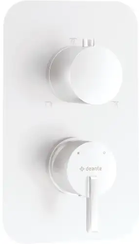 Deante SILIA elemet zewnętrzny baterii podtynkowej z przełącznikiem biały mat BXY_AQSM
