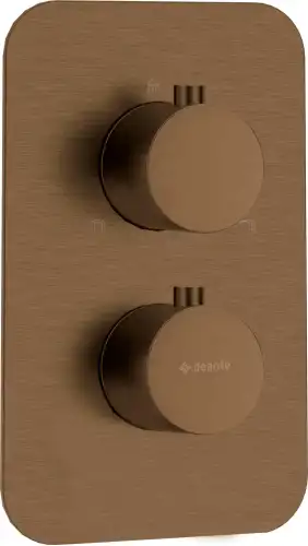 Deante SILIA elemet zewnętrzny baterii termoststycznej podtynkowej z przełącznikiem brąz szczotkowany BXY_CEBT