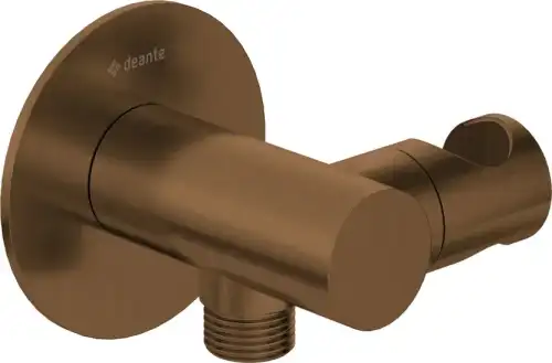 Deante SILIA przyłącze kątowe z uchwytem brąz szczotkowany NQS_C57K