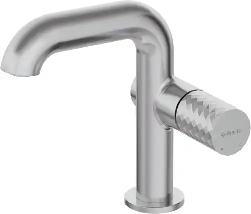 Deante SILIA HEXA bateria umywalkowa stal szczotkowana BHS F24M