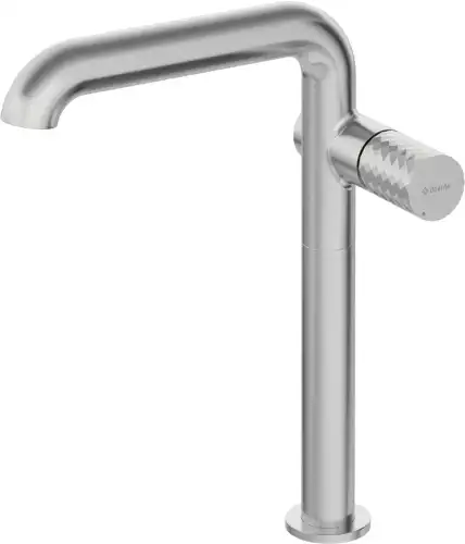 Deante SILIA HEX bateria umywalkowa wysoka stal szczotkowana BHS_F24K