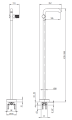 Deante SILIA HEX bateria umywalkowa wolnostojąca złoty szczotkowany BHS_R2KK