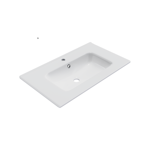 Excellent PIK umywalka meblowa 81x46,5 cm prostokątna z otworem na baterię, biały połysk CEEX.6517.800.WH