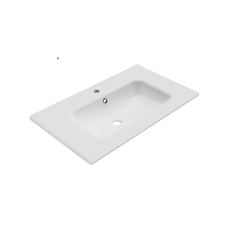 Excellent PIK umywalka meblowa 81x46,5 cm prostokątna z otworem na baterię, biały połysk CEEX.6517.800.WH