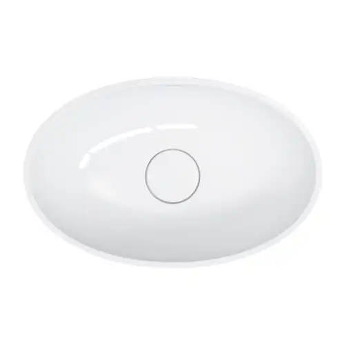 Omnires SHELL M+ 50x32 umywalka nablatowa, biały połysk SHELL500UNBP