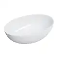 Omnires SHELL M+ 50x32 umywalka nablatowa, biały połysk SHELL500UNBP
