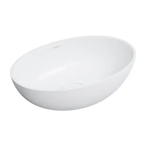 Omnires SHELL M+ 50x32 umywalka nablatowa, biały mat SHELL500UNBM