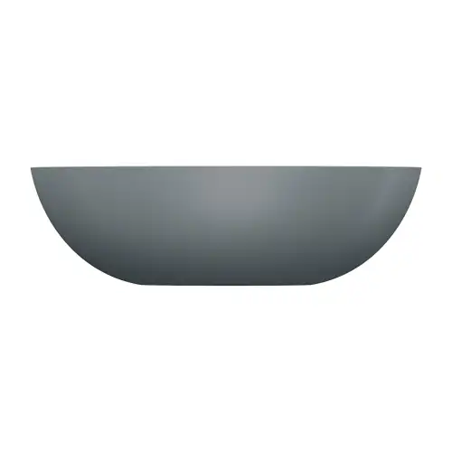 Omnires SHELL M+ 50x32 umywalka nablatowa, ash grey mat SHELL500UNAG