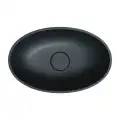 Omnires SHELL M+ 50x32 umywalka nablatowa,black lava mat SHELL500UNBLV
