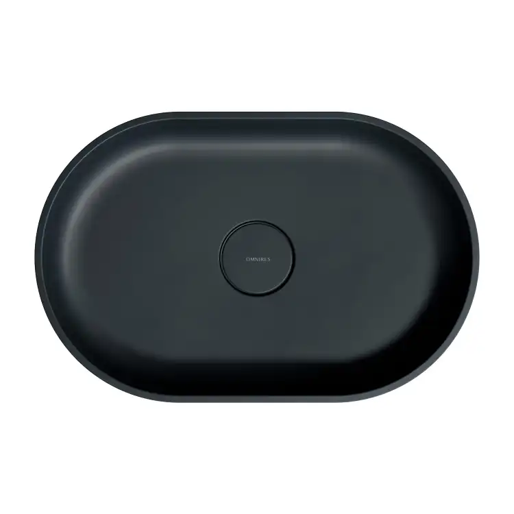 Omnires OVO M+ umywalka 55 x 36 cm ,black lava mat OVOUNBLV