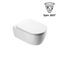 Excellent DOTO 54 miska WC + deska wolnoopadajaca system spłukiwania Spin 360, biały połysk CEEX.1403.545.WH
