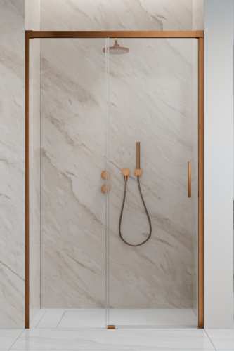 Radaway IDEA DWJ 100 drzwi lewe miedź szczotkowana 387014-93-01L