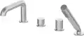 Deante SILIA bateria wannowa 4-otw. stal szczotkowana BHS_F14M