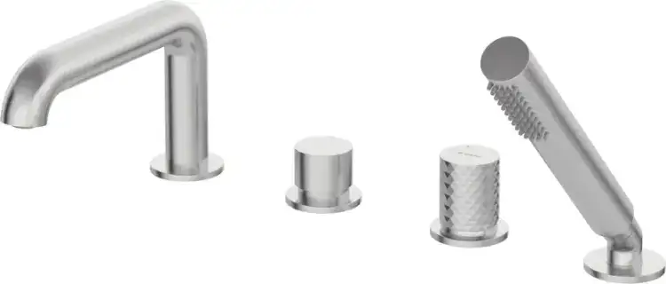 Deante SILIA bateria wannowa 4-otw. stal szczotkowana BHS_F14M