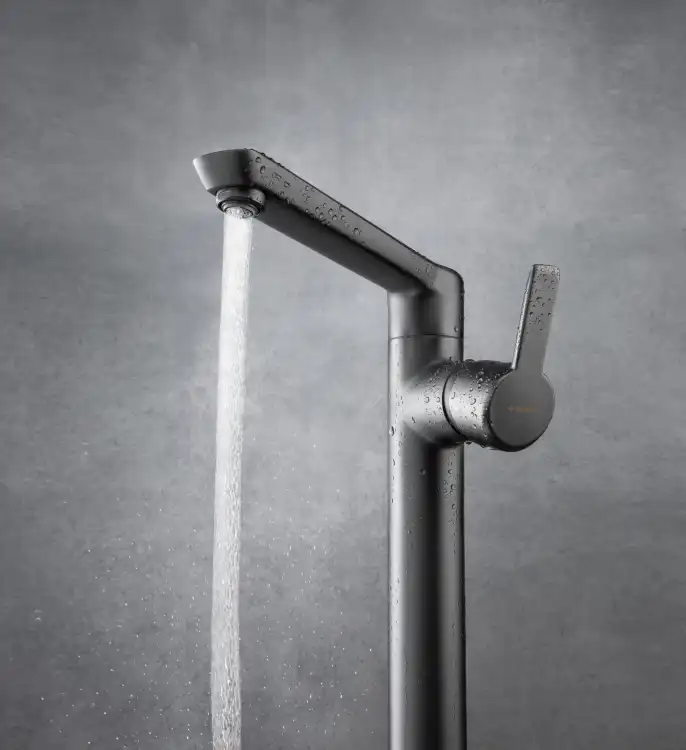 Deante ARNIKA bateria umywalkowa wysoka titanium BQA_D20K