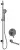Deante ARNIKA bateria wannowo-natryskowa titanium NAC_D9QA