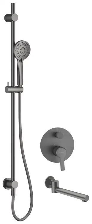 Deante ARNIKA bateria wannowo-natryskowa titanium NAC_D9QA