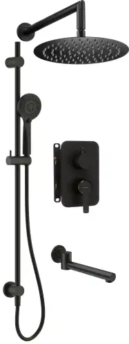 Deante ARNIKA bateria wannowo-natryskowa czarny mat/nero BXYWNQAM