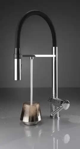 Deante Magnetic Bateria kuchenna z podłączeniem do filtra wody z elastyczną wylewką chrom BRM_075M