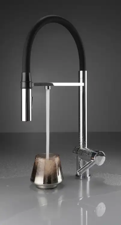Deante Magnetic Bateria kuchenna z podłączeniem do filtra wody z elastyczną wylewką chrom BRM_075M