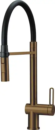 Deante MAGNETIC bateria kuchenna elastyczną wylewką brąz szczotkowana BRM_C72M