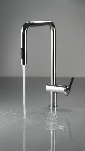 Deante MOMI bateria kuchenna z wyciąganą wylewką chrom BKM_073N