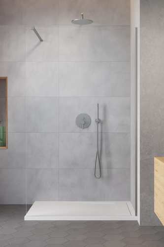 Radaway MODO NEW II walk-in  nikiel szczotkowany
