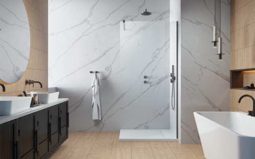 Radaway MODO NEW II walk-in  grafit szczotkowany
