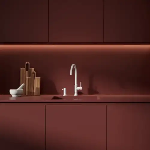 Omnires MODERN PROJECT dozownik mydła w płynie biały mat MP60723WM