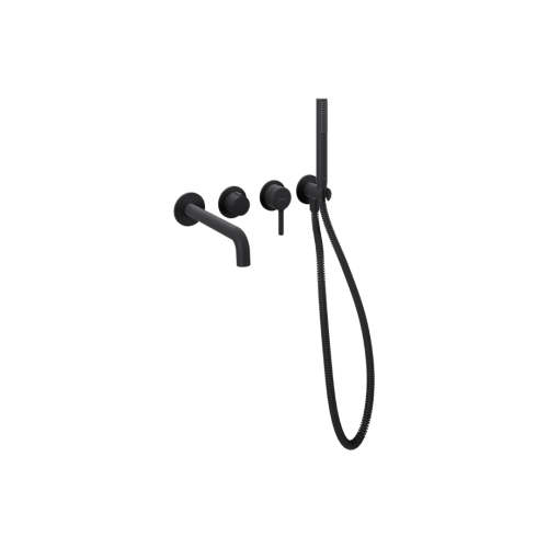 Excellent DELTA Pi bateria wannowa 4- otworowa podtynkowa czarny mat AREX.1244.K.02BL