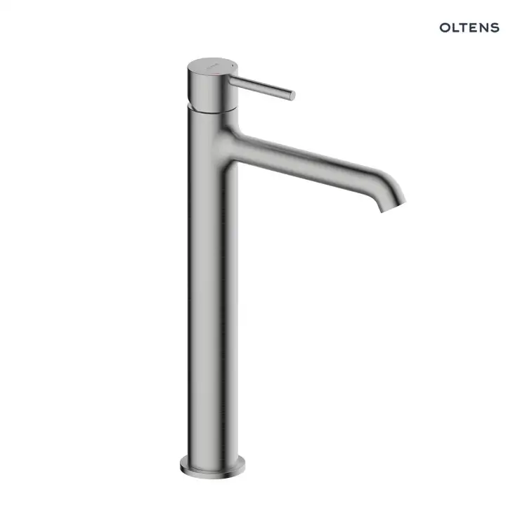 Oltens MOLLE SLIM bateria umywalkowa wysoka niekiel szczotkowany 32403910