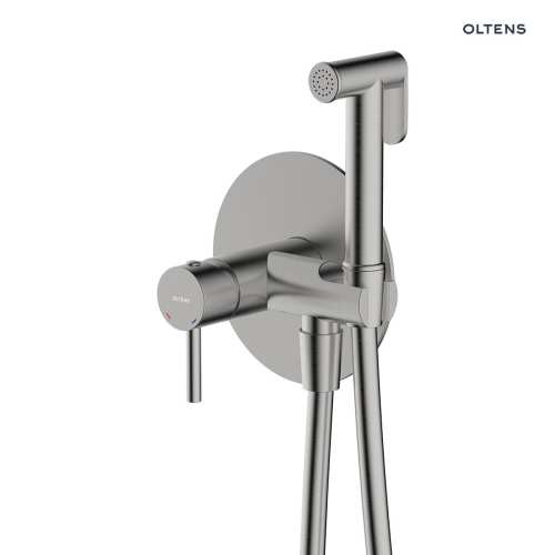 Oltens MOLLE bateria bidetowa podtynkowa nikiel szczotkowany 31100910