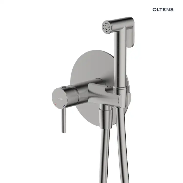 Oltens MOLLE bateria bidetowa podtynkowa nikiel szczotkowany 31100910