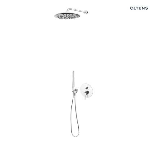 Oltens MOLLE zestaw natryskowy podtynkowy z deszczownica fi 30 chrom 36600100