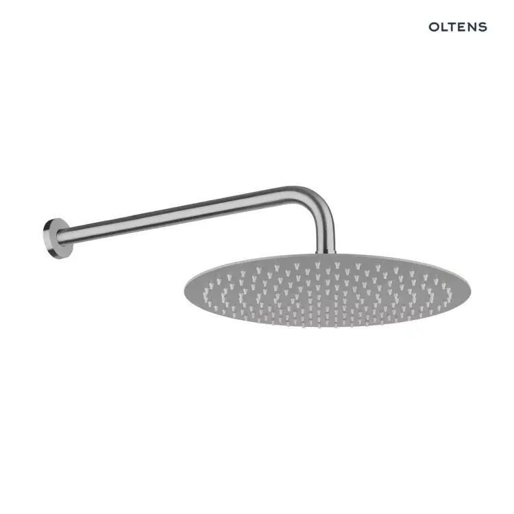 Oltens MOLLE zestaw natryskowy podtynkowy z deszczownica fi 30 nikiel szczotkowany 36600910