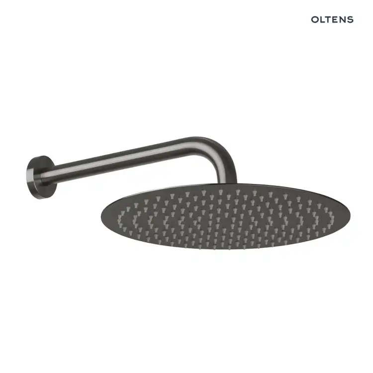 Oltens MOLLE zestaw natryskowy podtynkowy z deszczownica fi 30 grafit szczotkowany 36600400
