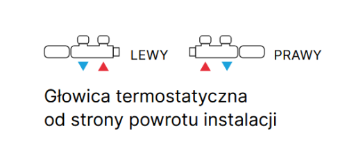 Excellent CLADO zestaw zintegrowany z głowicą termostatyczną lewy czarny mat GREX.CA50.L.ZT.BL