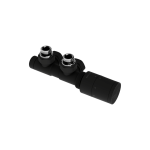 Excellent CALDO zestaw zintegrowany z głowicą termostatyczną prawy czarny mat  GREX.CA50.P.ZT.BL