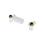 Excellent CALDO zestaw trójosiowy z głowicą termostatyczną z opcją montażu grzałki, lewy, biały mat  GREX.CA10.L.TTG.WH