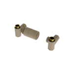 Excellent CALDO zestaw trójosiowy z głowicą termostatyczną z opcją montażu grzałki, lewy, cappuccino  GREX.CA10.L.TTG.CA