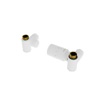 Excellent CALDO zestaw trójosiowy z głowicą termostatyczną z opcją montażu grzałki, prawy, biały mat  GREX.CA10.P.TTG.WH