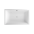 Excellent CROWN LUX wanna akrylowa 190x12 biały połysk WAEX.CRO19WH