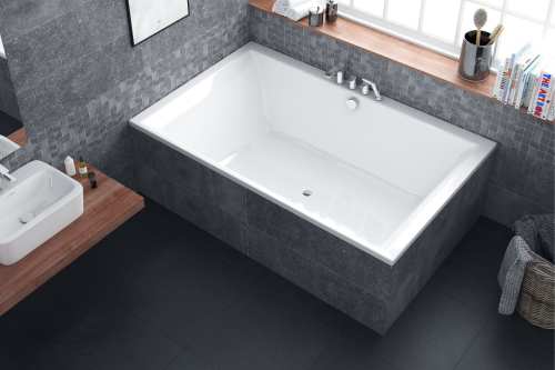 Excellent CROWN LUX wanna akrylowa 190x12 biały połysk WAEX.CRO19WH