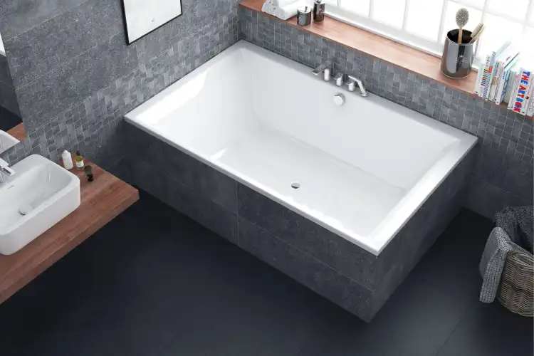 Excellent CROWN LUX wanna akrylowa 190x12 biały połysk WAEX.CRO19WH
