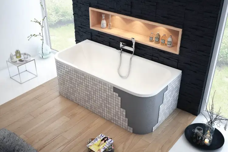 Excellent FLEX system obudowa wanny ARANA płytkami OBEX.ARA.18WH