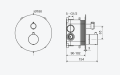 Excellent Pi bateria prysznicowo-wannowa 3 funkcyjna termostat chrom AREX.1248CR