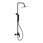 Excellent GLAD system prysznicowy z mieszaczem natynkowy czarny soft   ARNL.1181BS