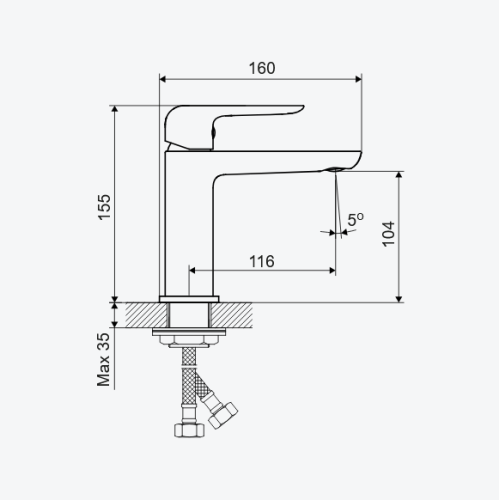 Excellent CLEVER 2.0 bateria umywalkowa