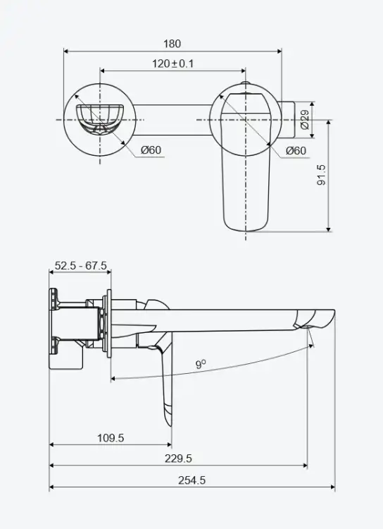 Excellent CLEVER 2.0 bateria umywalkowa podtynkowa